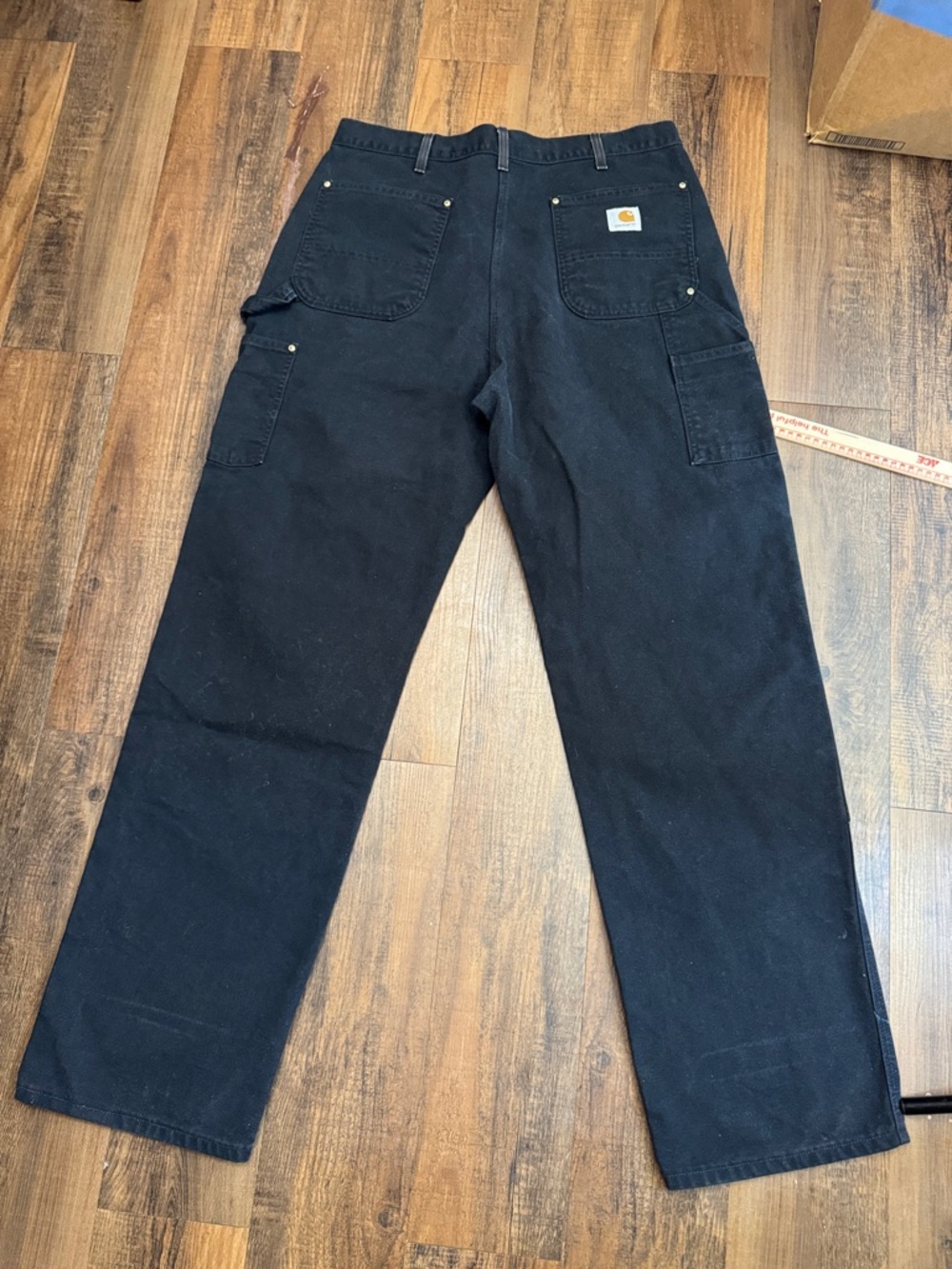 Carhartt B01 14800 Double Knee USA 36x34 Black - Picture 11 of 16